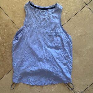 Athleta Light Blue Sleeveless Top